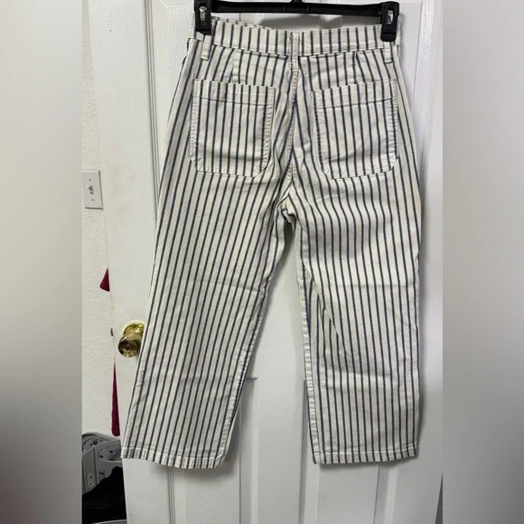 J.Crew Slim wide-leg jean in stripe- size 27 - Picture 6 of 14